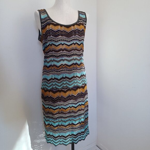 Missoni‎ Set Skirt and Top Classic Multi Stripe Womens US 10 - Picture 2 of 16
